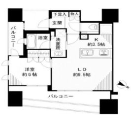 ローレルアイ恵比寿ピアース 4階 間取り図