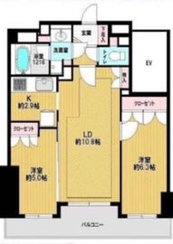 カルムインフォアームズ東京コア 10階 間取り図