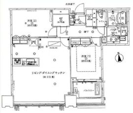 ベラカーサ広尾 33階 間取り図
