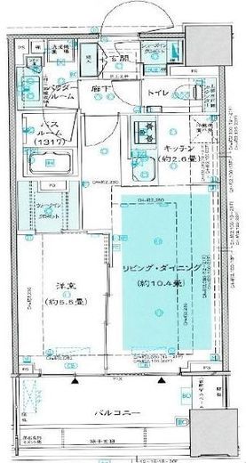 シティタワー銀座東 15階 間取り図