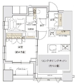 イーストコート中野 4階 間取り図