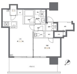 シティタワー目黒 7階 間取り図