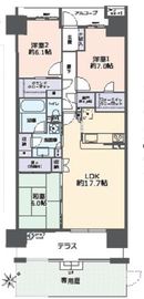 亀戸レジデンス 1階 間取り図