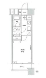 ファーストリアルタワー新宿 19階 間取り図