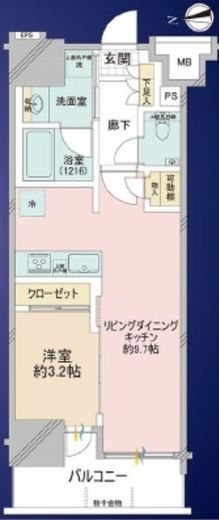 エルシア五反田 5階 間取り図