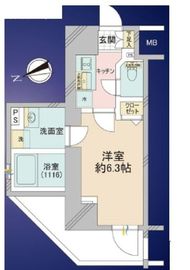 エスティメゾン三軒茶屋 6階 間取り図
