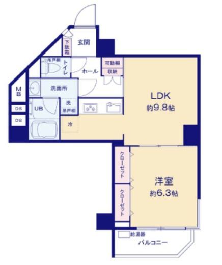 エスティメゾン神田 3階 間取り図