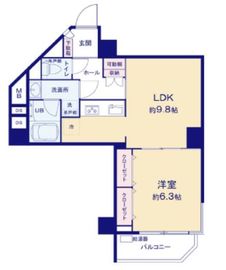 エスティメゾン神田 3階 間取り図