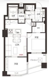 エスティメゾン浅草駒形 2階 間取り図