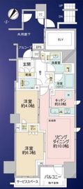 エスティメゾン浅草駒形 5階 間取り図