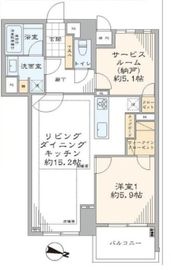 レジディア新川2 5階 間取り図