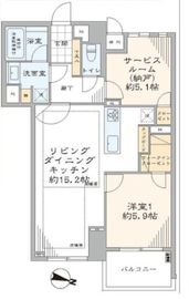 ルシェール代官山 5階 間取り図