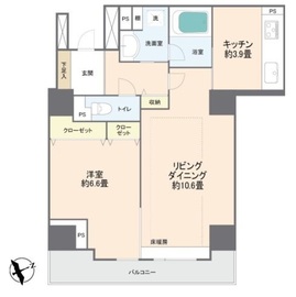 スカイシティ豊洲 ベイサイドタワー 9階 間取り図