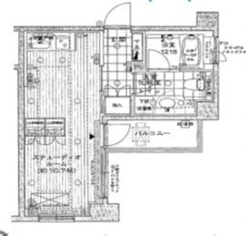 クオス銀座エスト・プルミエ 7階 間取り図
