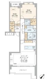 パークハウス六本木麻布三河台 4階 間取り図