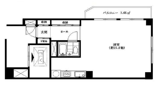 ワールドシティタワーズ アクアタワー 8階 間取り図