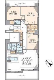 ファミールグラン三田伊皿子坂 1階 間取り図