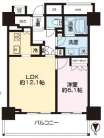ライオンズ四谷タワーゲート 20階 間取り図