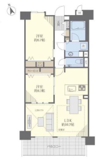 クレストフォルム田町ベイフロントスクエア 11階 間取り図