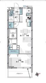 カルムインフォアームズ東京コア 2階 間取り図