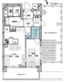クオリア桜新町 5階 間取り図
