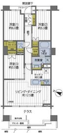 ジオ・イニシア武蔵小杉 1階 間取り図