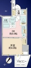 エステムプラザ市谷外濠公園 14階 間取り図