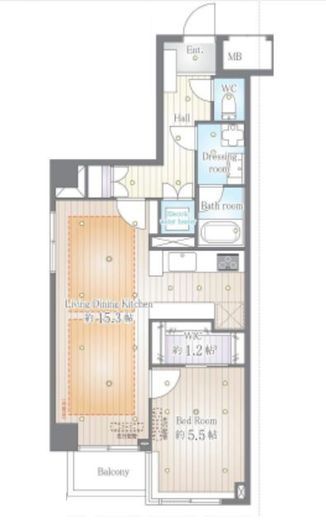 千鳥ヶ淵ハウス 4階 間取り図