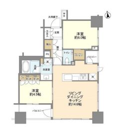 日本橋八重洲デュープレックスポーション 9階 間取り図
