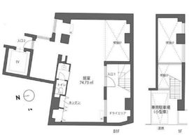 代官山ハウス 地下1階 間取り図