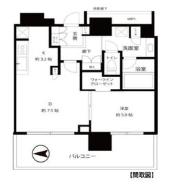白金タワー 9階 間取り図