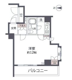 デュオ・スカーラ新宿 7階 間取り図