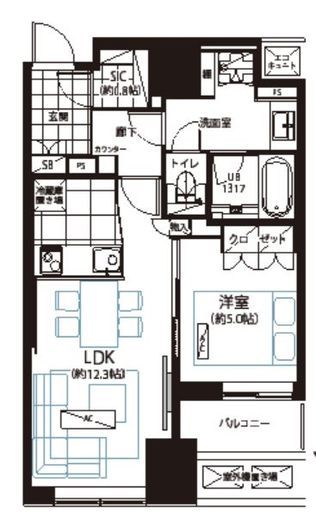 Consolare 5階 間取り図