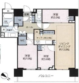 ブランズタワー豊洲 11階 間取り図