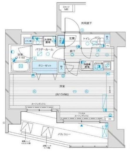 FULL HOUSE MONZENNAKACHO (フルハウス門前仲町) 7階 間取り図