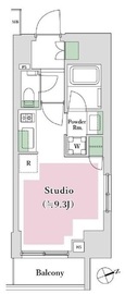 ルネ新宿御苑タワー 5階 間取り図