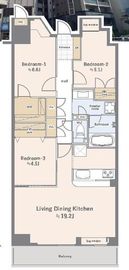 東京ビューマークス 4階 間取り図