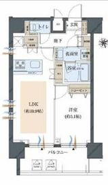 コンシェリア東京蔵前ステーションフロント 8階 間取り図