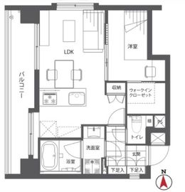 フリーディオ芝公園 6階 間取り図