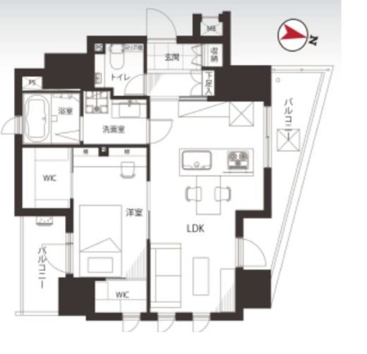 CONOE秋葉原岩本町 2階 間取り図