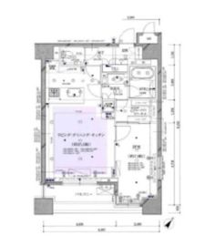 グラーサ白金高輪 16階 間取り図