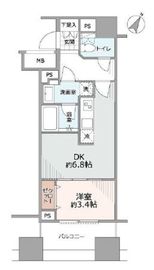 アトラス白山 1階 間取り図