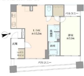 サンフェル神宮前 2階 間取り図
