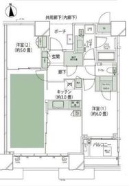 ドゥ・トゥール 37階 間取り図