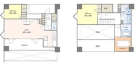 ワールドシティタワーズ ブリーズタワー 40階 間取り図