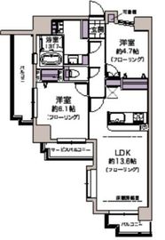 ヴィーナパルテール 1階 間取り図