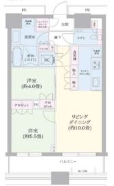 勝どきザ・タワー 47階 間取り図