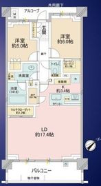 ザ・パークハウス学芸大学四季の杜 2階 間取り図