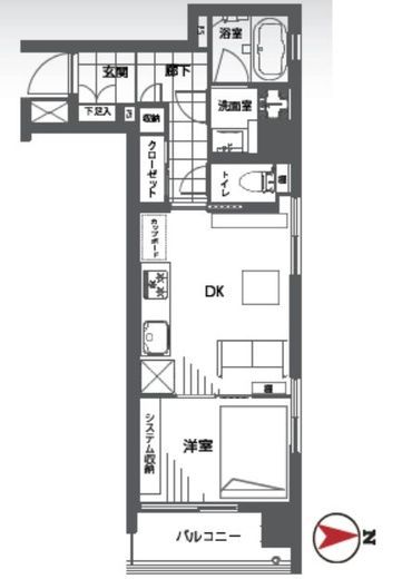 イグレック 4階 間取り図