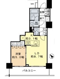 パークアクシス麻布仙台坂 11階 間取り図